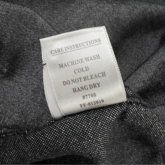 Free Fly Men's Sullivan's Bamboo Button Down Shirt Chambray Charcoal S - Picture 10 of 12